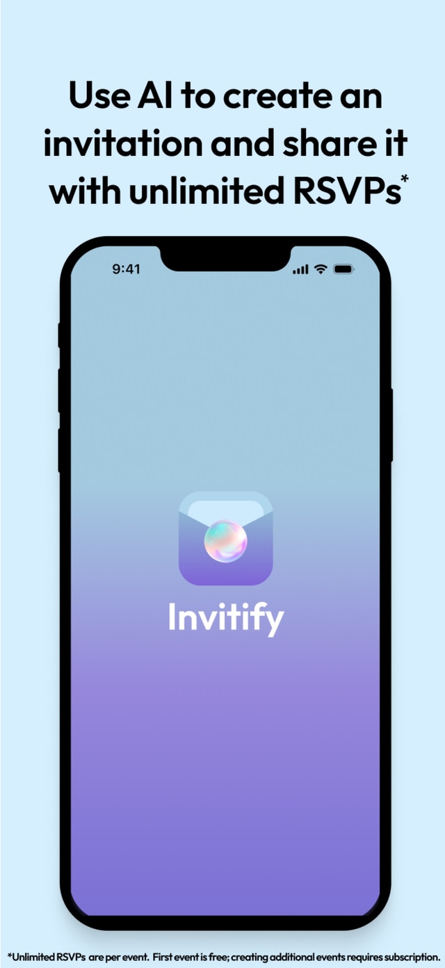 Invitify App Screenshot 1